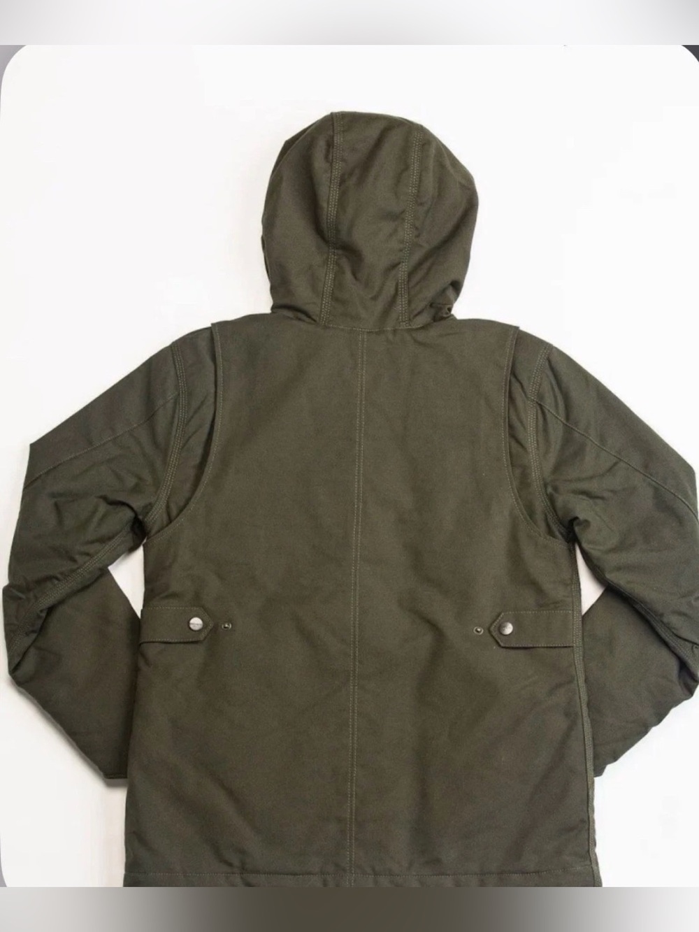 Carhartt Full Swing Quick Duck Insulated Hooded Jacket Green Size L - Picture 2 of 11